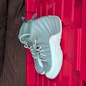 Jordan 3's  Kids Gray and White Sneakers